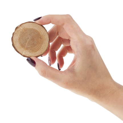 CV34574 KRĄŻKI DREWNIANE DEKORACJA NATURA W WORKU DIY RĘKODZIEŁO