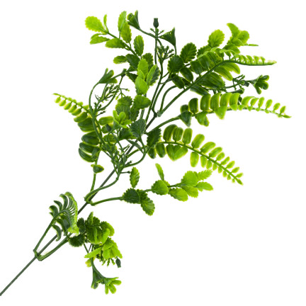 Gałązka sztuczna, zielona, jagoda, dodatek do bukietów stroików, 41cm