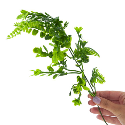 Gałązka sztuczna, zielona, jagoda, dodatek do bukietów stroików, 41cm