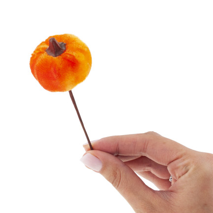 CV36807 Dynia, sztuczne dynie NA PIKU 6SZT pomarańczowe Dekoracyjne idealne na jesień i Halloween