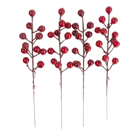 CV37142 GAŁĄZKA OZDOBNA NA PIKU GŁÓG OSTROKRZEW JARZĘBINA 4SZT