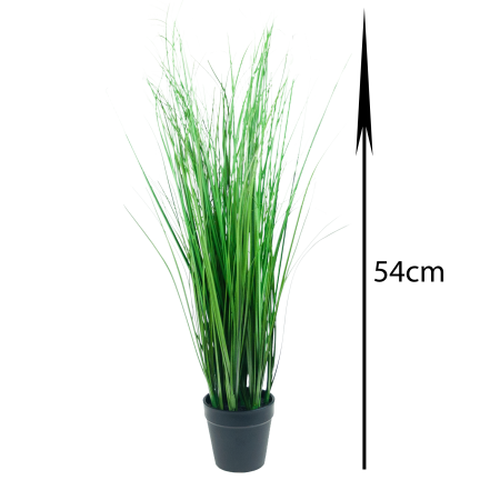 CV06318 TRAWA W DONICZCE SZTUCZNA FEJKA JAK ŻYWA 54CM DEKORACYJNA DO POKOJU BALKON