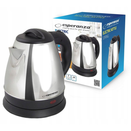 EKK116S CZAJNIK ELEKTRYCZNY BEZPRZEWODOWY STALOWY 1L 1350W INOX MAŁY