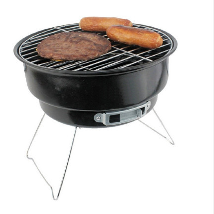 TG71416 Grill turystyczny składany, gril okrągły węglowy przenośny, mini grill ruszt