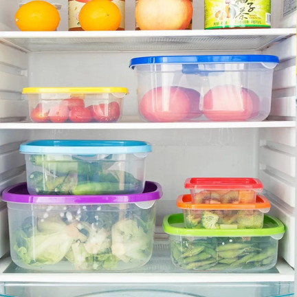 TG56581 POJEMNIKI NA ŻYWNOŚĆ ZESTAW 7szt lunchbox kuchenne