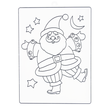 DIY7137 WITRAŻYK DO MALOWANIA Z 6 FARBAMI MIKOŁAJKI MALOWANKA