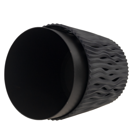 DSR190-S433 DONICZKA AŻUR ŻŁOBIENIA ANTRACYTOWA Z WKŁADEM OSŁONKA 3L SANDY ROUND