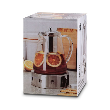 TD43 ZESTAW DZBANEK Z ZAPARZACZEM LORIA 1,3L Z PODGRZEWACZEM TEALIGHT
