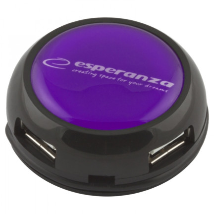 ES272F USB 2.0 HUB 4 PORTY YOYO FIOLETOWY