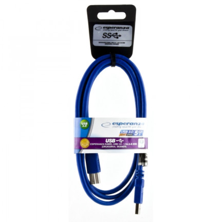 EB153 ESPERANZA KABEL USB 3.0 - 3.0M A-B M/M (DRUK ,SKAN, ZEW. HDD)