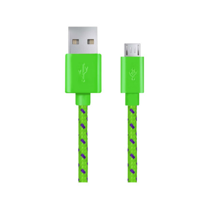 EB181G ESPERANZA KABEL MICRO USB 2.0 A-B M/M 2.0M OPLOT ZIELONY
