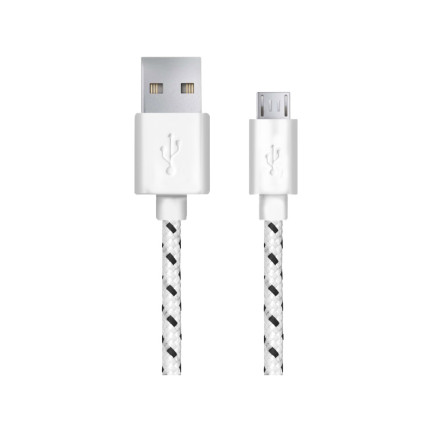 EB181W ESPERANZA KABEL MICRO USB 2.0 A-B M/M 2.0M OPLOT BIAŁY