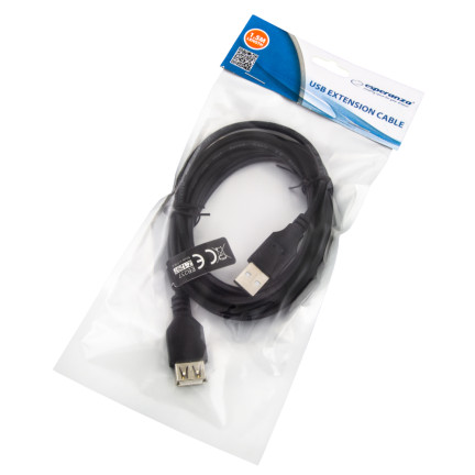EB237 KABEL USB 2.0 F/M PRZEDŁUŻACZ