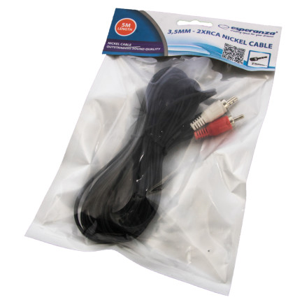 EB243 KABEL MINI JACK - 2XRCA 5M