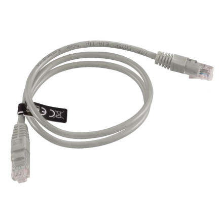 EB273E KABEL UTP CAT 5E PATCHCORD 1M SZARY