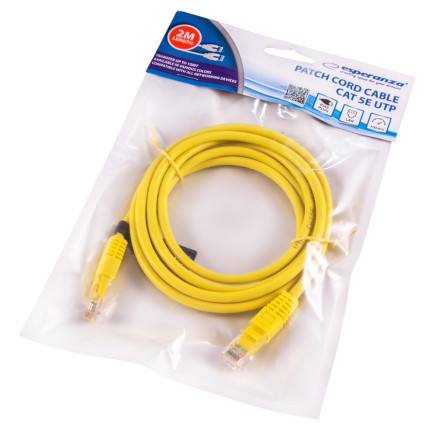 EB274Y KABEL UTP CAT 5E PATCHCORD 2M ZÓŁTY