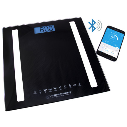 EBS016K ESPERANZA WAGA ŁAZIENKOWA 8W1 Z
FUNKCJĄ BLUETOOTH B.FIT CZARNA