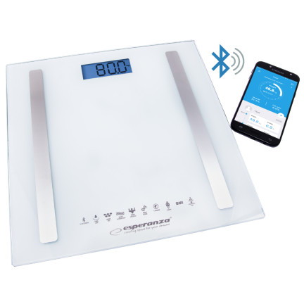 EBS016W ESPERANZA WAGA ŁAZIENKOWA 8W1 Z
FUNKCJĄ BLUETOOTH B.FIT BIAŁA
