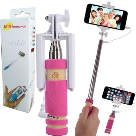 NN91 SELFIE STICK KIJEK Z KABLEM MONOPOD BLUETOOTH