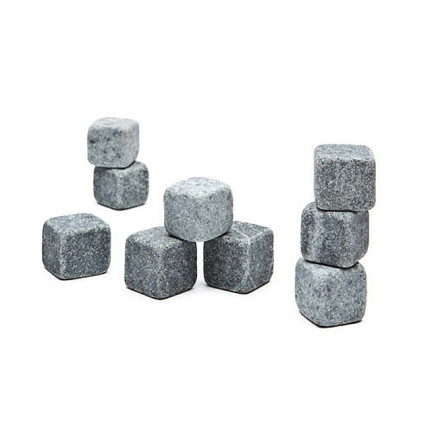 ER76 KAMIENIE LODOWE KAMIENNE KOSTKI WHISKY STONES KOSTKI LODU CHŁODZĄCE ETUI