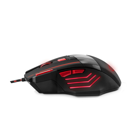 EGM201R MYSZ PRZEWODOWA DLA GRACZY 7D OPT. USB MX201 WOLF CZERWONA