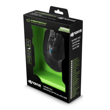 EGM205B MYSZ PRZEWODOWA DLA GRACZY 6D OPTYCZNA USB MX205 EGM205 ESPERANZA