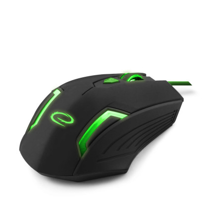 EGM205G MYSZ DLA GRACZY PRZEWODOWA 6D USB ZIELONA FIGHTER ESPERANZA GAMINGOWA