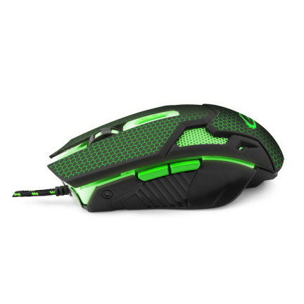 EGM207G ESPERANZA MYSZ PRZEWOD. DLA GRACZY 6D OPT. USB MX207 COBRA ZIELONA