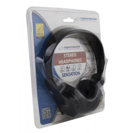 EH148K SŁUCHAWKI jack AUDIO SENSATION CZARNE