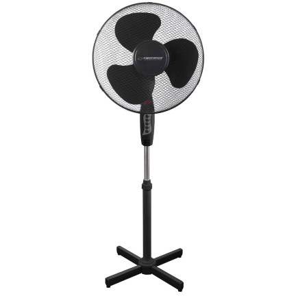 EHF001KK WENTYLATOR WIATRAK CYLKULATOR PODŁOGOWY MOCNY 50W STOJĄCY CZARNY WYDAJNY