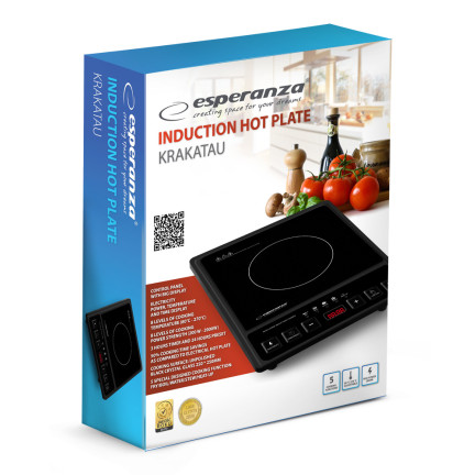 EKH011 PŁYTA INDUKCYJNA KUCHENKA ELEKTRYCZNA 2000W TIMER MINUTNIK LCD 5-TRYBÓW