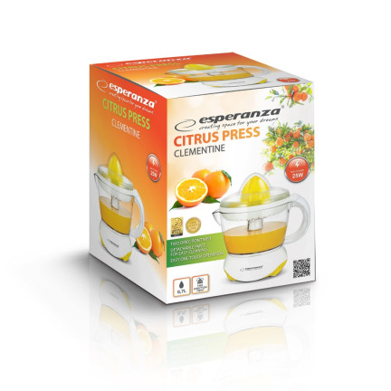EKJ001Y WYCISKARKA DO CYTRUSÓW CLEMENTINE BIAŁO-ŻÓŁTA