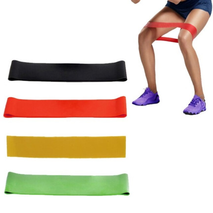FT37 GUMY TAŚMY DO ĆWICZEŃ FITNESS ZESTAW 4 x GUM TAŚM