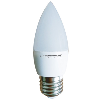 ELL147 ŻARÓWKA LED C37 E27 6W ESPERANZA ciepły biały 3000K