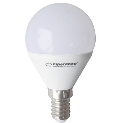 ELL151 ŻARÓWKA LED G45 E14 5W = 40w CIEPŁY BIAŁY BAŃKA MLECZNA ENERGOOSZCZĘDNA