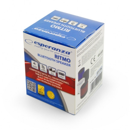 EP115K GŁOŚNIK BLUETOOTH FM RITMO CZARNY ESPERANZA