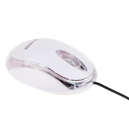 ES100B MYSZ MYSZKA PRZEWODOWA OPTYCZNA USB MAŁA WYGODNA BIAŁA ESPERANZA