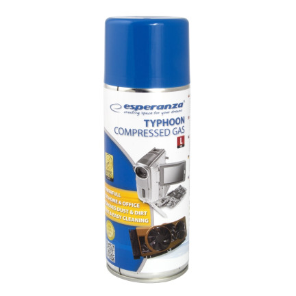 ES23 SPRĘŻONE POWIETRZE Z RURKĄ GAZ DO CZYSZCZENIA KURZU KLAWIATURY SPRAY 400ML