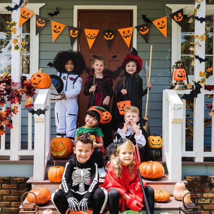 TG44472 GIRLANDA HALLOWEEN Z BALONAMI DEKORACJA DUŻA 3M
