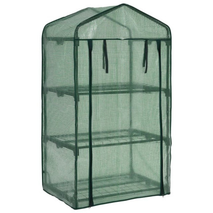 TG71366 MINI SZKLARNIA BALKONOWA PÓŁKI FOLIA ROZSADNIK DO WYSIEWU ZIELNIK 125x69x49