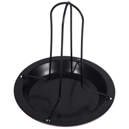 TD37 BBQ Stojak do pieczenia kurczaka,  stabilny ruszt do pieczenia kurczaka z podstawką 17X17X20cm
