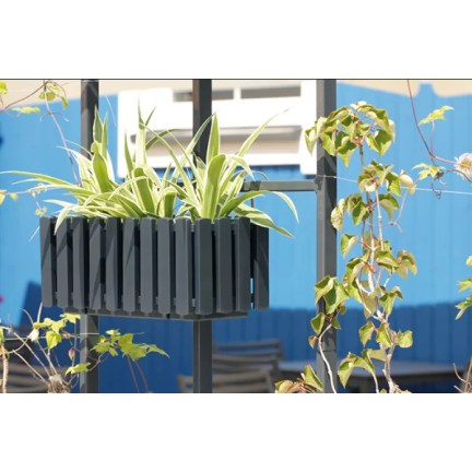 DDEF600W-S433 SKRZYNKA BALKONOWA DONICZKA 58cm Z UCHWYTAMI ANTRACYT miernik wilgoci