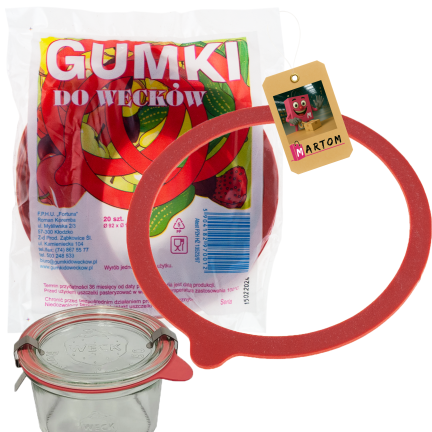 FOR0012 KOMPLET 20SZT. GUMEK DO SŁOI SŁOIKÓW