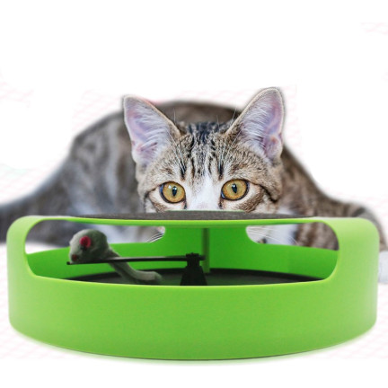 CAT0526 ZABAWKA DLA KOTA KÓŁKO Z MYSZKĄ DRAPAK MYSZKA 25CM