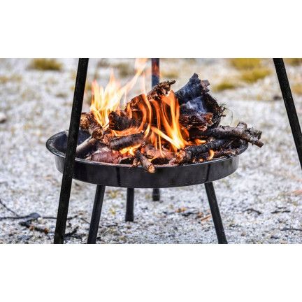 TG72009 TRÓJNÓG Z RUSZTEM GRILL OGRODOWY PALENISKO OGRODOWE GRILL WISZĄCY