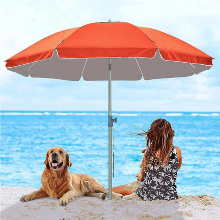GAO8364 PARASOL PLAŻOWY OGRODOWY ŁAMANY Z FILTREM UPF 30+ 155CM