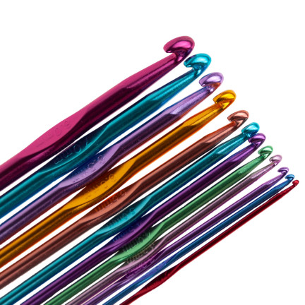 HH80 SZYDEŁKA ZESTAW DO SZYDEŁKOWANIA 12 SZYDEŁEK 2-8MM KOMPLET zimowe wieczory