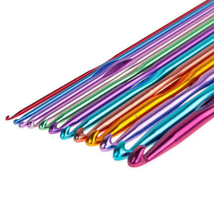 HH80 SZYDEŁKA ZESTAW DO SZYDEŁKOWANIA 12 SZYDEŁEK 2-8MM KOMPLET zimowe wieczory