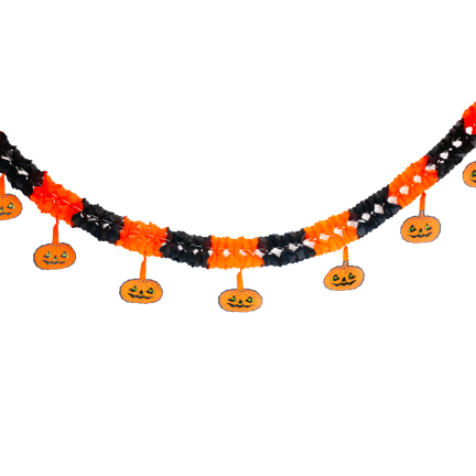 HL20 GIRLANDA na HALLOWEEN  PAPIEROWA DYNIE BANER 3M