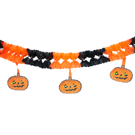 HL20 GIRLANDA na HALLOWEEN  PAPIEROWA DYNIE BANER 3M